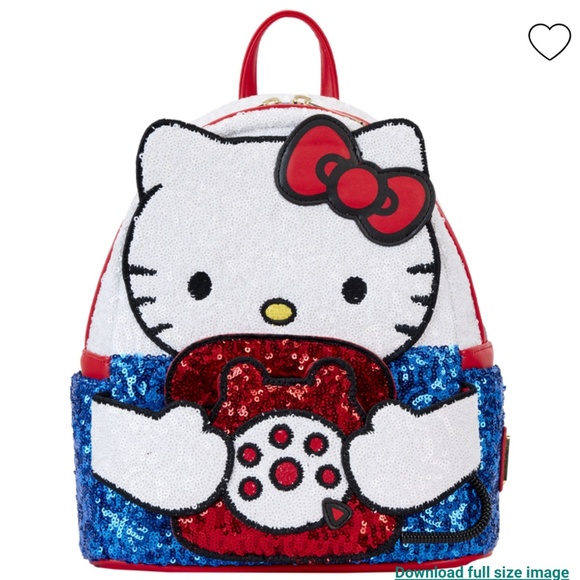 Loungefly Sanrio exclusive Hello Kitty sequins backpack NWT - Picture 2 of 2